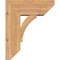 Ekena Millwork Thorton Slat Smooth Bracket w/ Offset Brace, Western Red Cedar, 7 1/2"W x 18"D x 22"H BKT0806X18X22THR06SWR - alternate 4